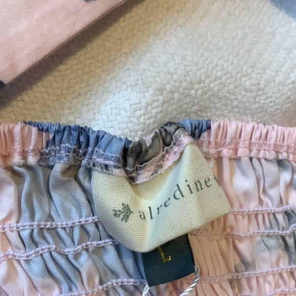 Alredine Baileys Blossom Floral Halter Ruffle Crop Top Size Large - Picture 3 of 9